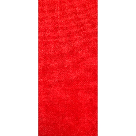 Vintage Moschino Red Wool Rose Appliqué Coat Italy Designer AS IS - Picture 10 of 13